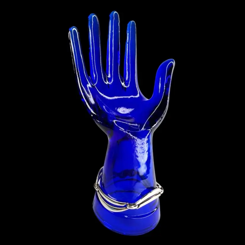 SPERRY mid-century silver-tone wave open link bracelet. Signed on clasp. Fits 7” Wrist.