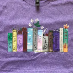 Purple - 3XL - Taylor Albums Shirt - Hand Drawn Fan Design