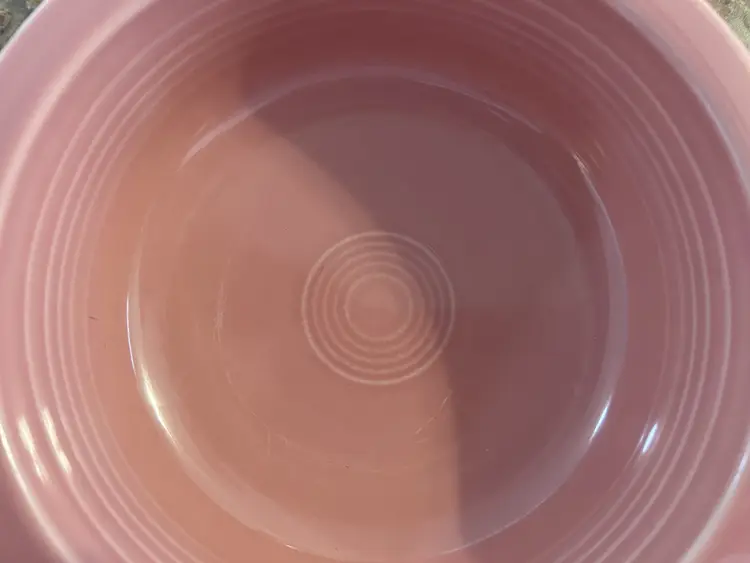 Fiesta Rose Genuine Serving Bowl Dusty Pink Homer Laughlin USA 8 1/4" Round