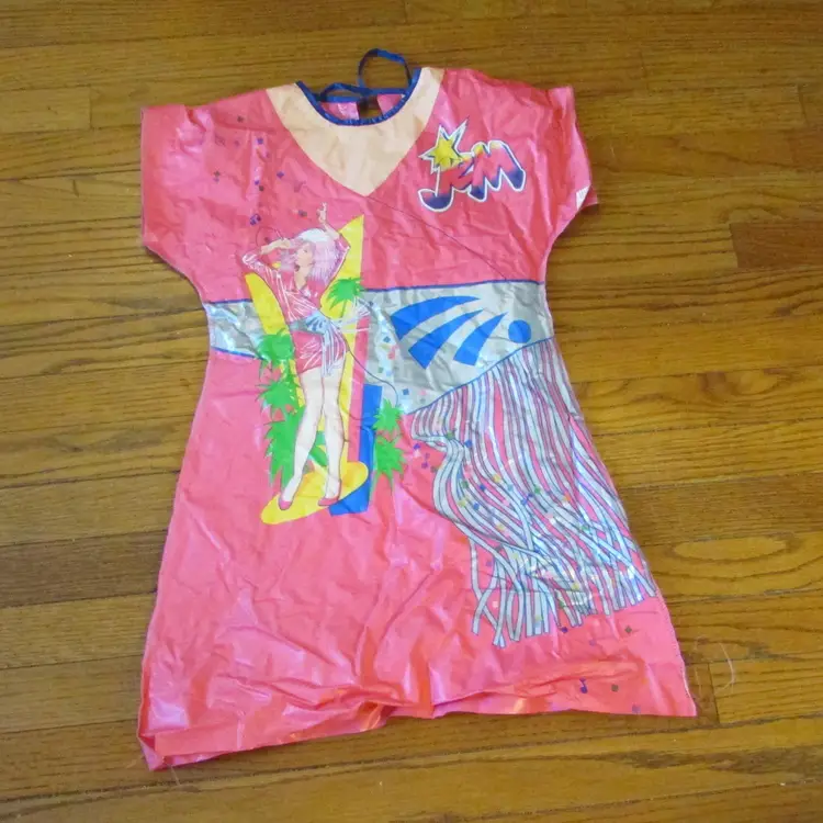 vintage Jem children 6-8 Ben Cooper MLP Halloween costume plastic mask