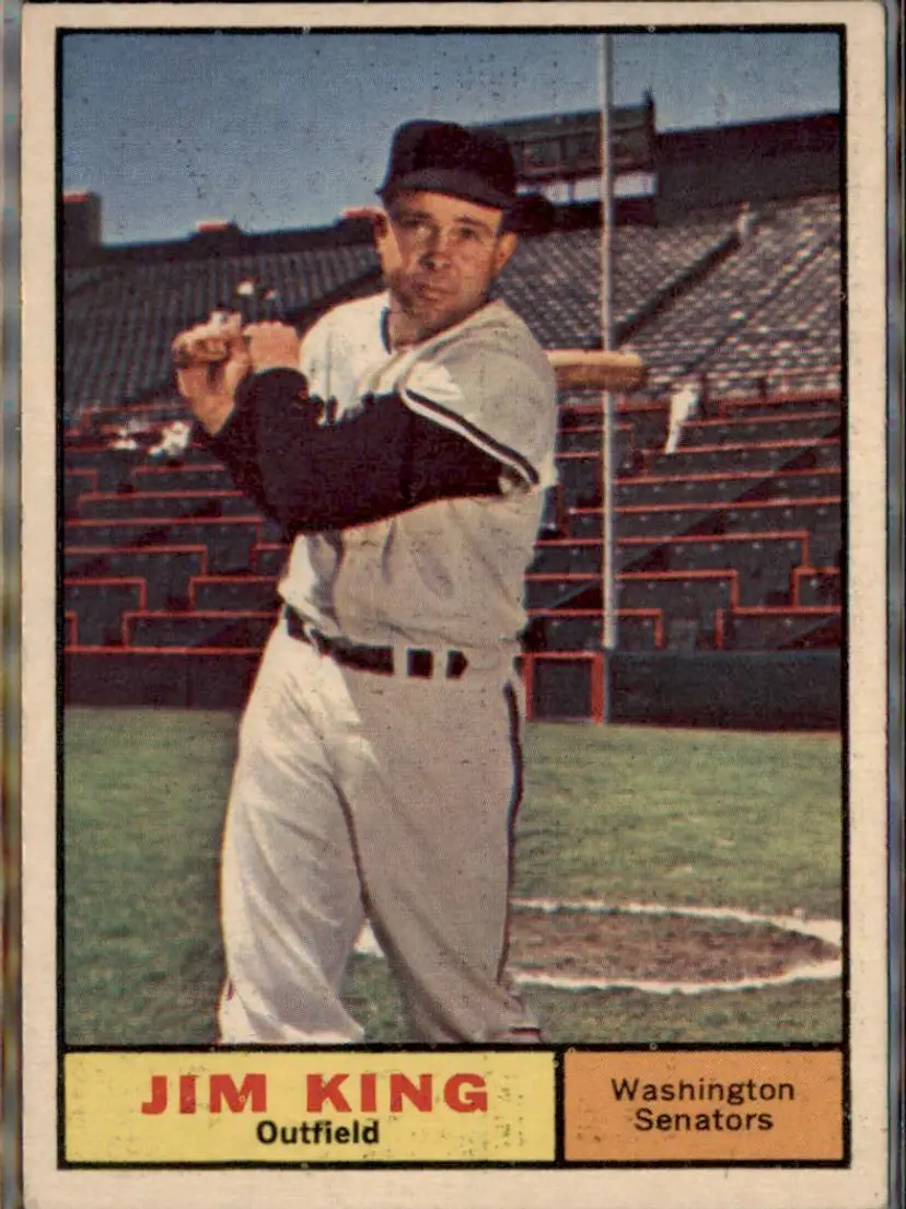 1961 Topps #351 Jim King - ( ) - Washington Senators