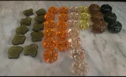 Thanksgiving Fall Pumpkin Leaves Mini Miniature Table Scatter Lot Of 37