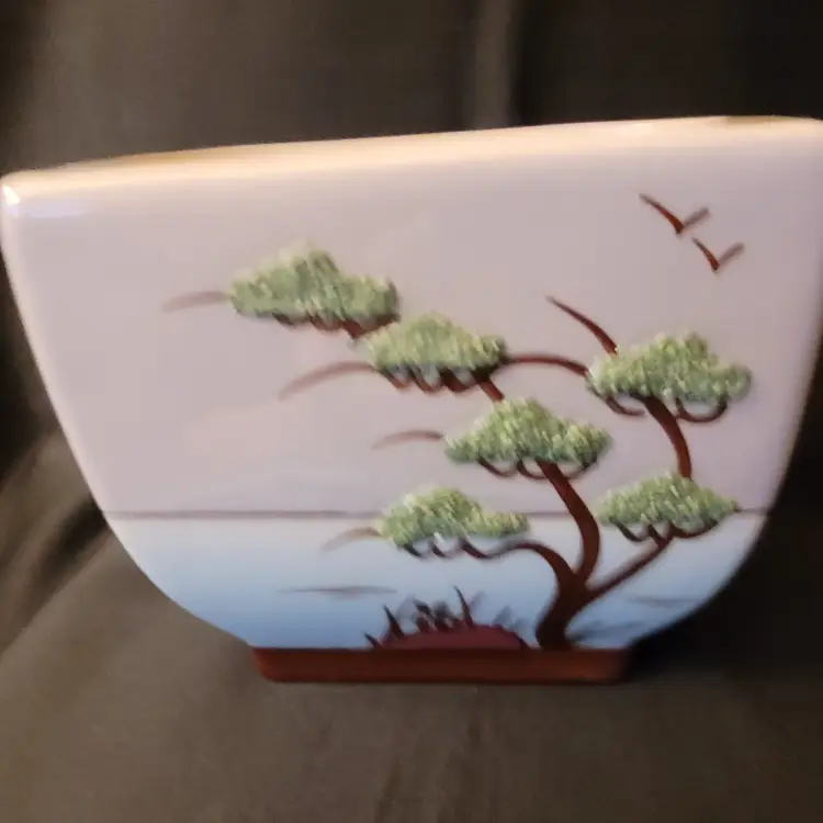 Weil Ware Planter "Ming Tree" Ceramic Ca. Pottery Hand Painted #28