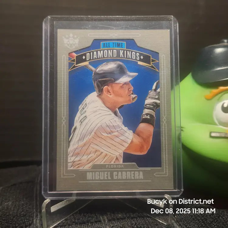 2020 Panini Diamond Kings Grey Frame - Miguel Cabrera Miami Marlins