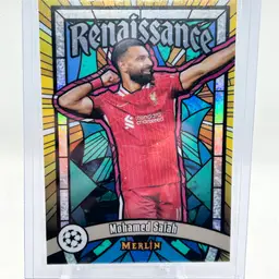 Mo Salah - 2025 Topps UEFA Merlin Renaissance Case Hit Liverpool FC