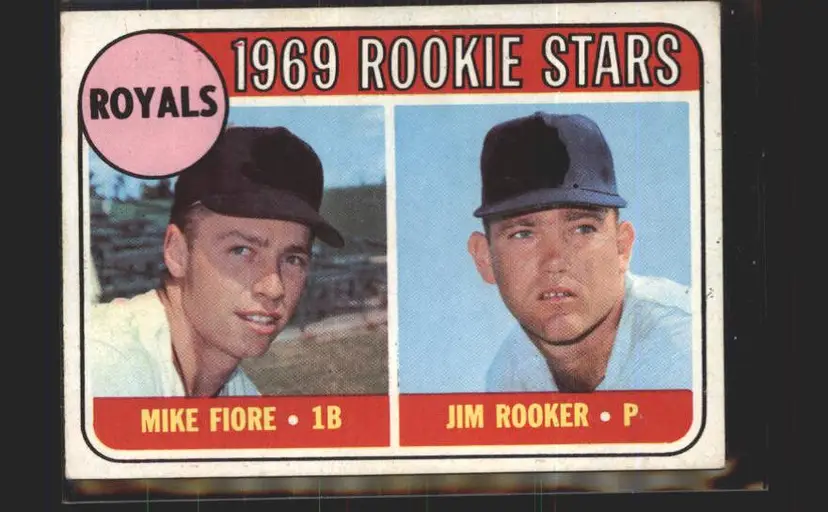 Royals 1969 Rookie Stars (Mike Fiore / Jim Rooker) 1969 Topps #376 - (140) - Kansas City Royals