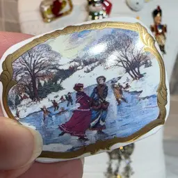 Skating Brooch