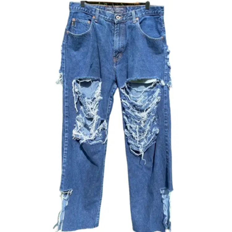 Vintage Guess Jeans | Distressed Dark Wash Denim One Of One