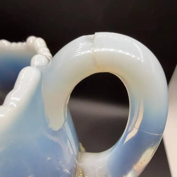 EAPG Antique Opalescent Creamer AS IS Handle Damage