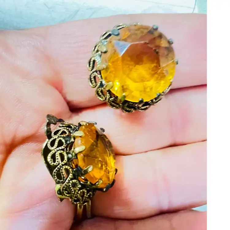 West Germany Clip On Earrings