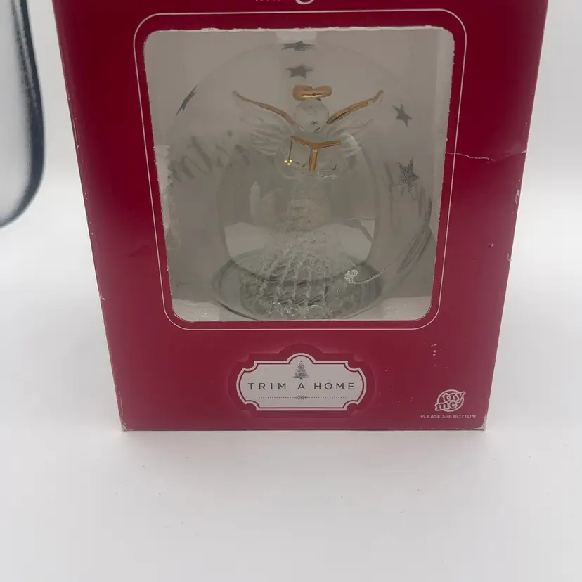 Glass Ball Angel LED Lighting Spun Glass, Angel