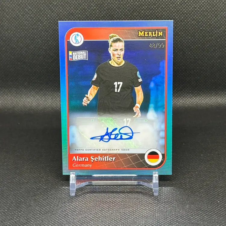 Alara Sehitler Auto /99 2025 Topps Merlin Euros Autograph - Germany Debut