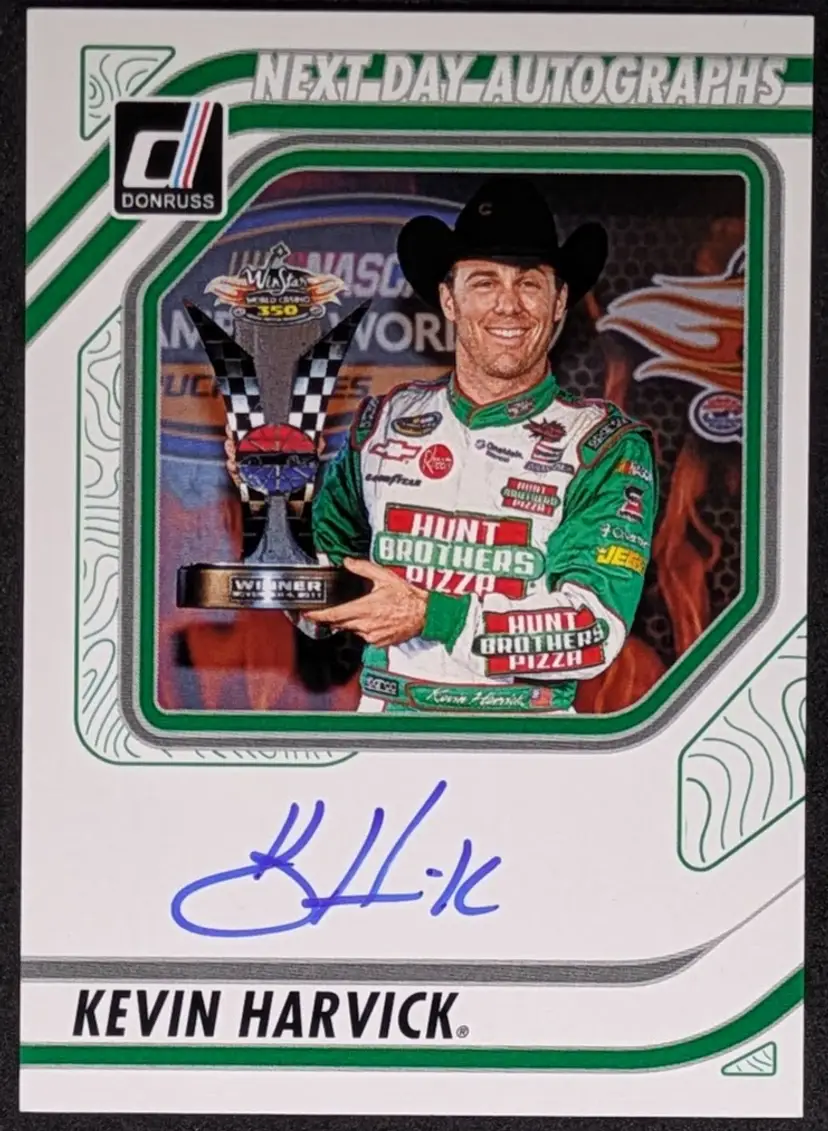 2026 Panini Donruss NASCAR Racing Kevin Harvick Next Day Autographs On Card Auto