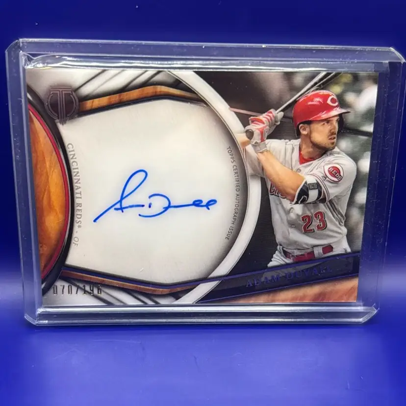 2018 Topps Tribute Adam Duvall Autograph #70/196 Cincinnati Reds