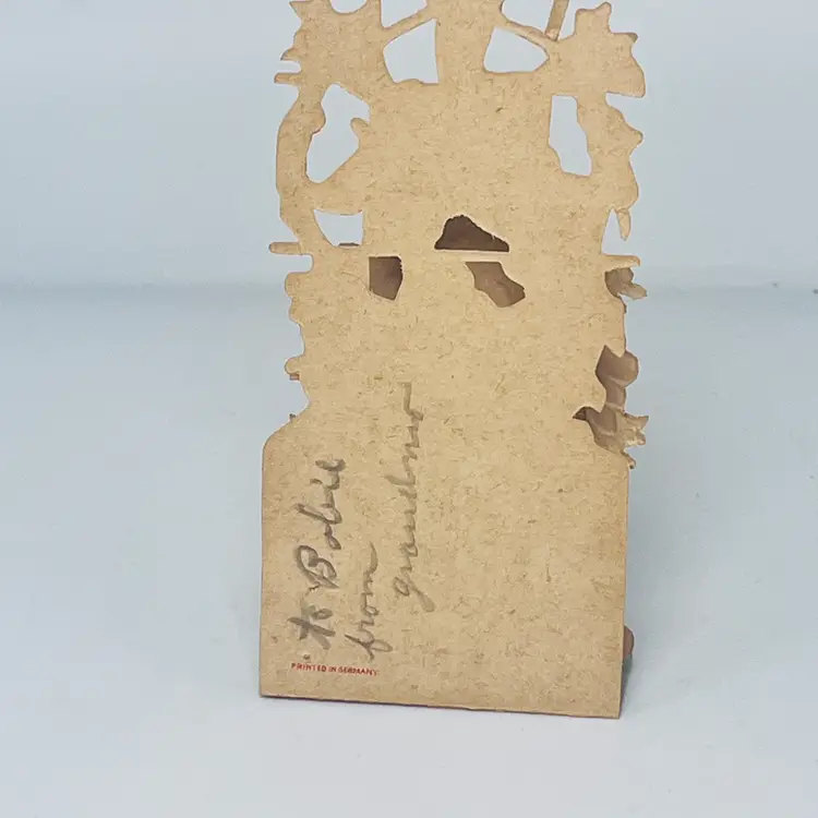 Antique Victorian Valentine Card - German die Cut Stand Up Flower Trellis - Pre WWI