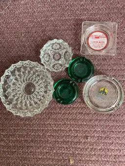 Vintage Ashtray Lot Of 6