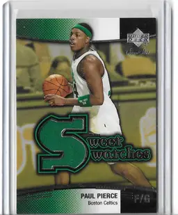 Paul Pierce 2004 Upper Deck Sweet Shot Boston Celtics Card - Sweet Swatches Patch