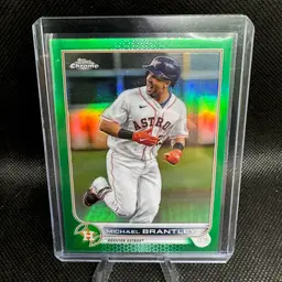 Michael Brantley 2022 Topps Chrome Green Refractor 92/99 Houston Astros