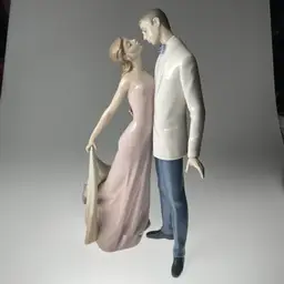 Lladro Spain Happy Anniversary Porcelain Figurine 6475 Dancing Couple 12.5" - No Box