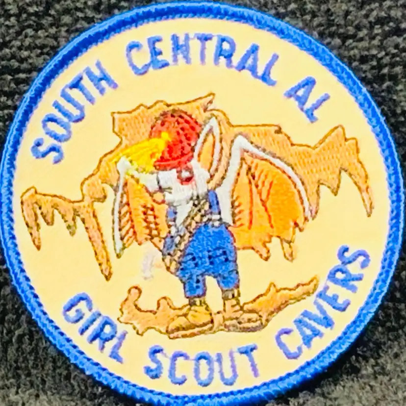 Vintage Scouting Fun Patch: South Central AL Girl Scout Cavers