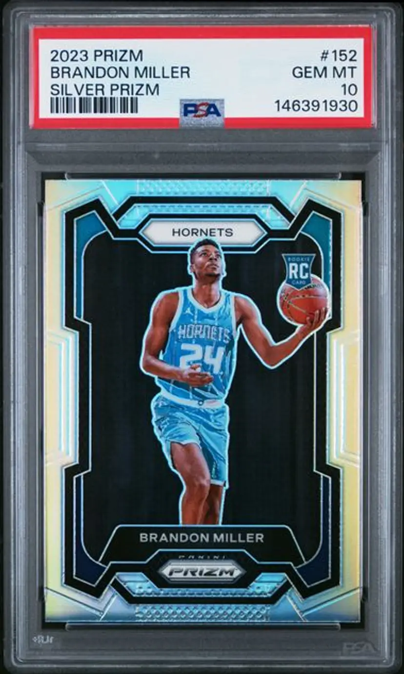 2023 PANINI PRIZM 152 BRANDON MILLER SILVER PRIZM PSA 10