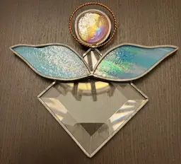 Handmade Stained Glass Angel Suncatcher