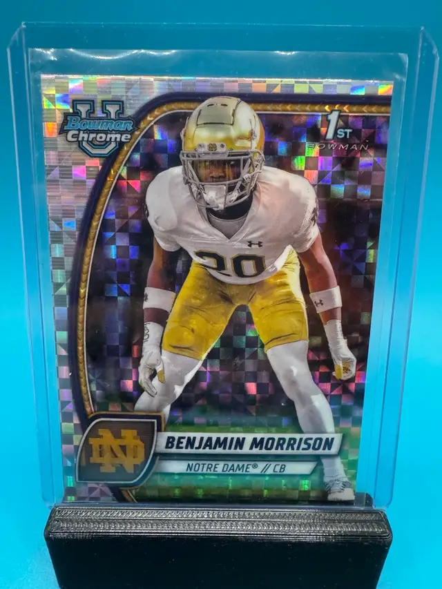 Benjamin Morrison 1st Bowman Chrome U X-Fractor Tampa Bay Buccaneers
