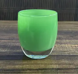 Glassybaby Green Emerald Votive Glass Candle Holder Pre-Triskelion