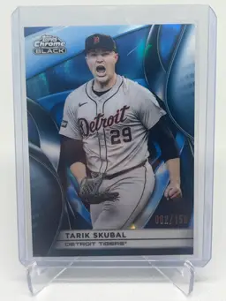 Tarik Skubal - Topps Chrome Black /150 Blue - Detroit Tigers