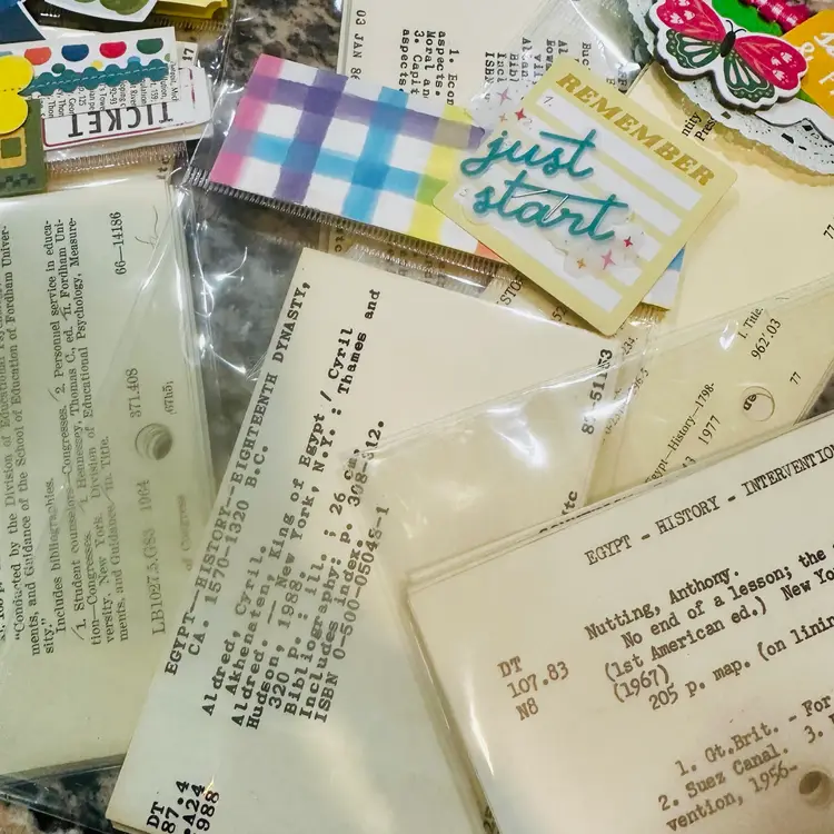 Vintage Card Catalog Pack | 13 Piece Assortment