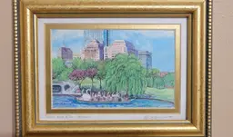 Boston Swan Boat Framed Print 6.5" x 8.5
