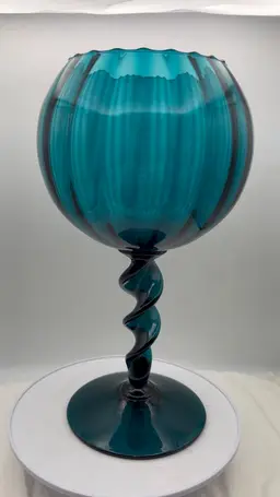RARE EMPOLI TURQUOISE VASE