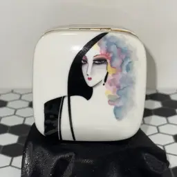1980s Shafford “La Femme” Porcelain Trinket Dish