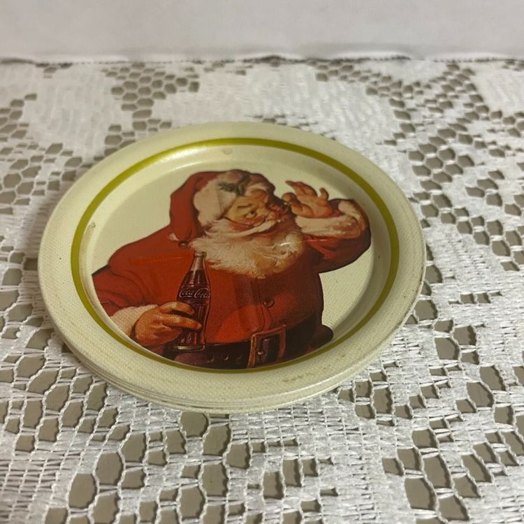 Set Of 5 Coca Cola Santa Coasters