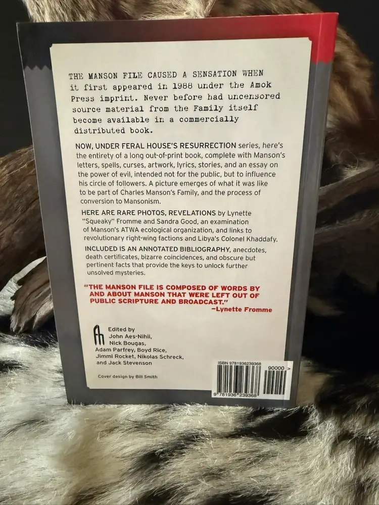 The Manson File Book Free Shipping