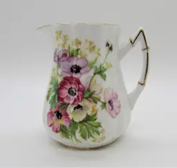 Vintage Victoria C&E Bone China Creamer, Floral Pattern 810