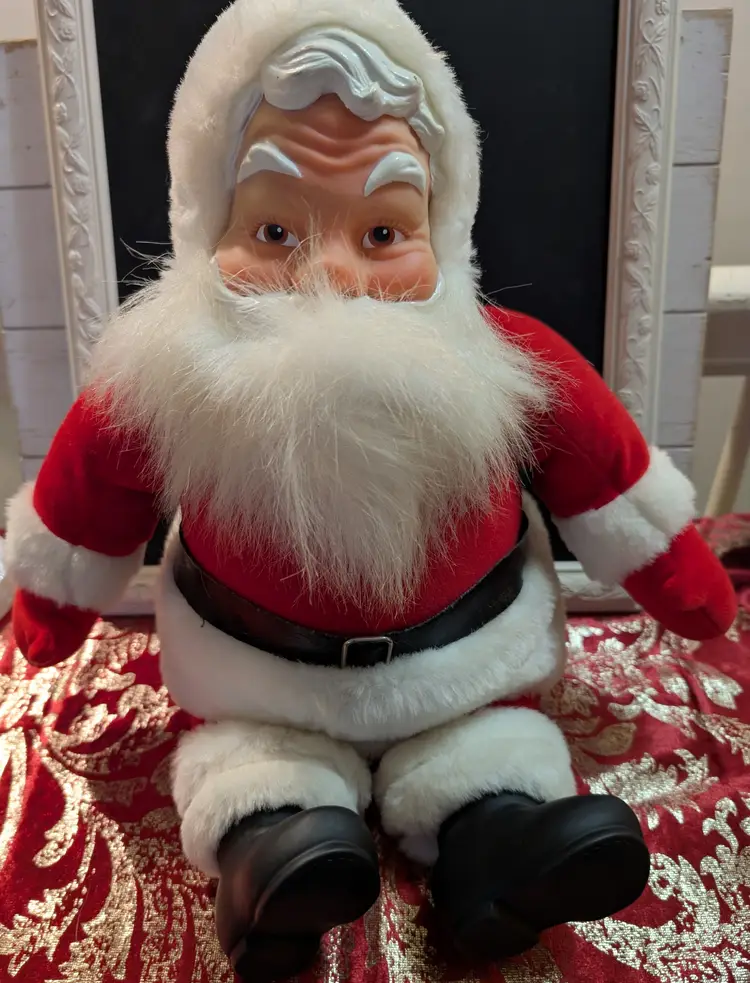 Vintage 1980's Maas Brothers Santa Claus Plush