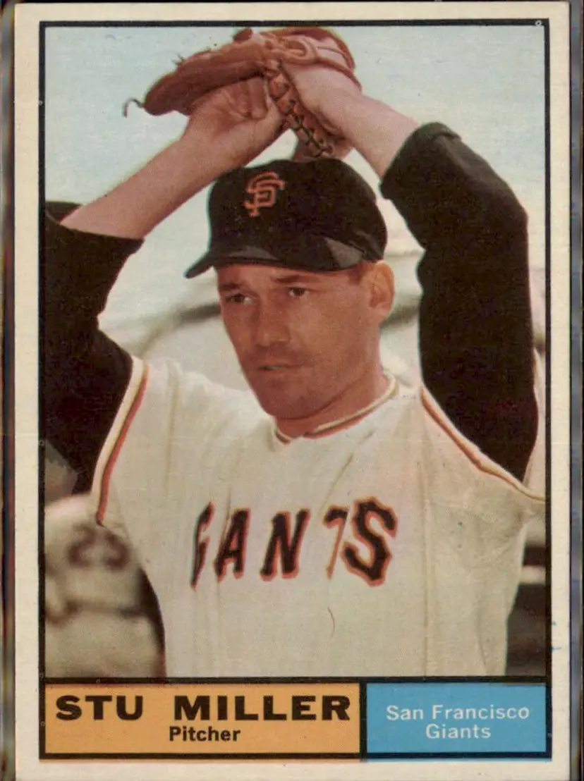 1961 Topps #72 Stu Miller - ( ) - San Francisco Giants