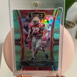 Eddie George 2023 Prizm Draft Picks Green Snakeskin