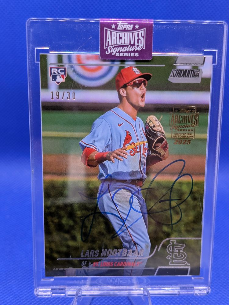 2025 Topps Archives Signature Series Lars Nootbaar Cardinals