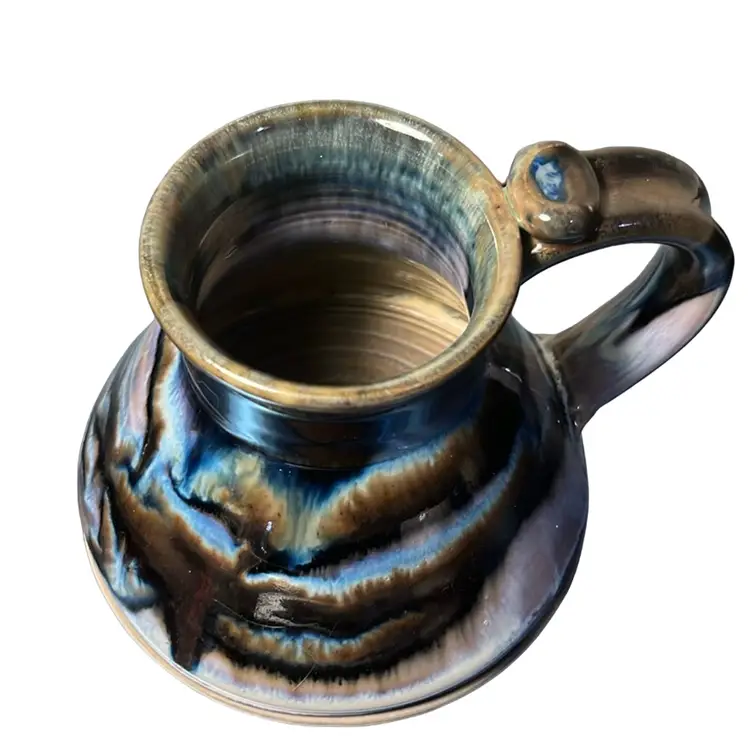 Stunning Drip Glaze Pottery Mug