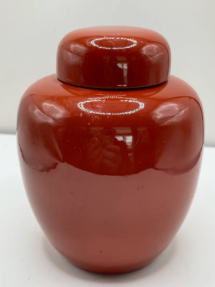 Vintage Fitz and Floyd Ginger Jar Lidded 5"
