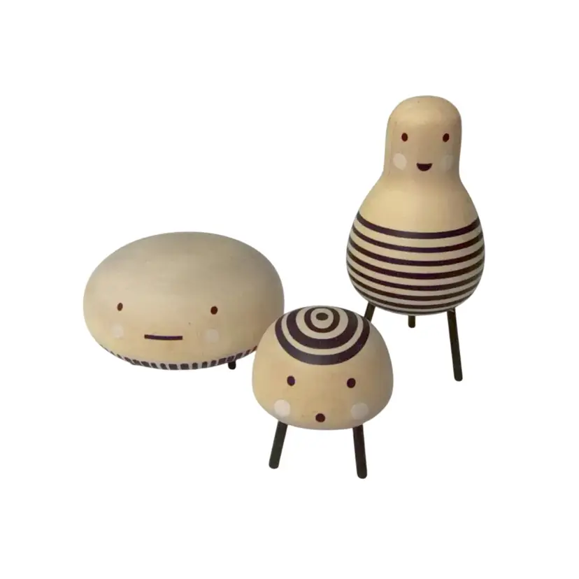 Ikea Dvärgtall Wooden Figurine Set Designed by Inma Bermudez