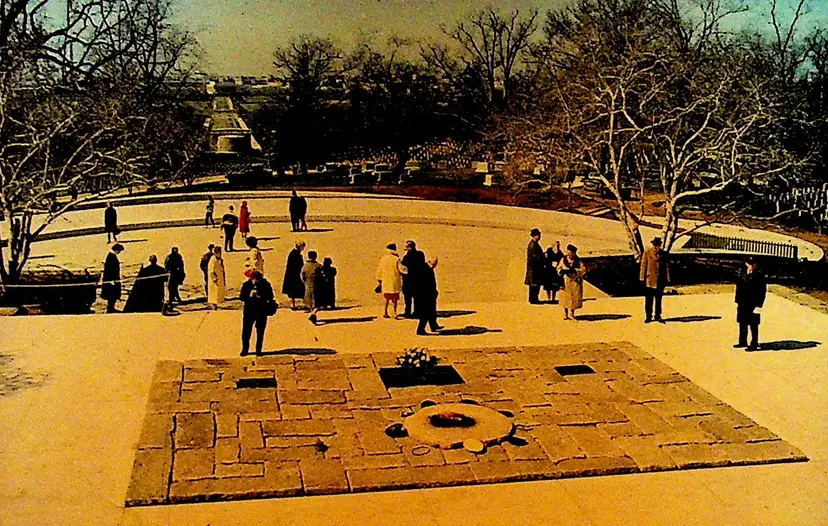 Grave of John F Kennedy Unused Postcard