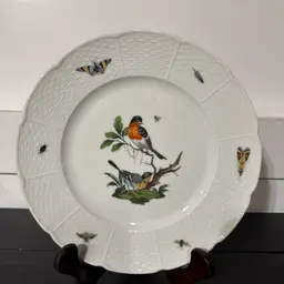 Vintage Ceralene Raynaud Limoges LES OISEAUX  Dinner Plate 10 3/4" EXCELLENT #3