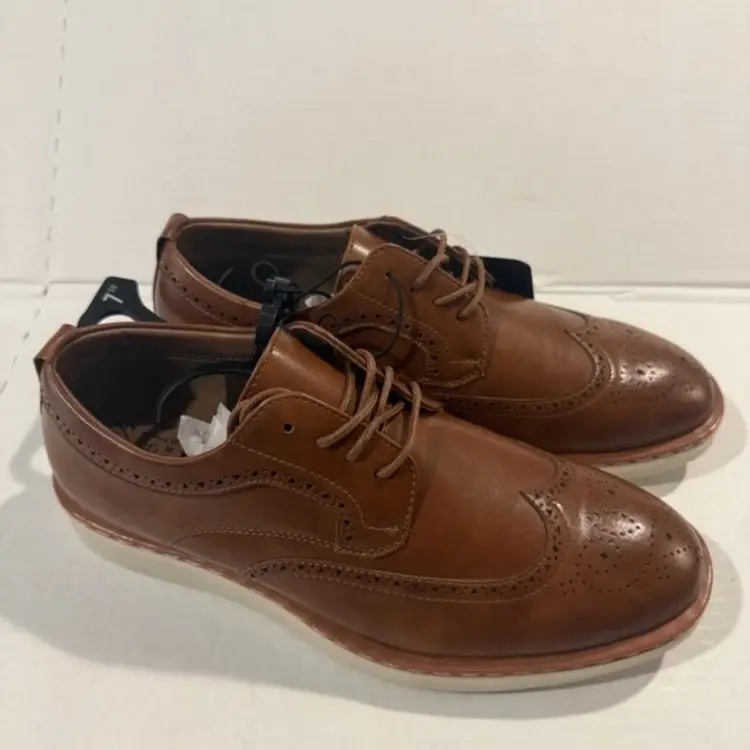 George Men's Branford Casual Dress Oxfords Brown Size 7.5 NWT Nice Shoes