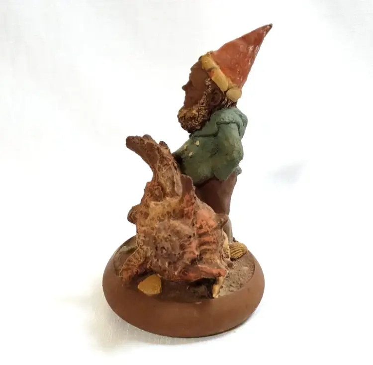 Vintage Tom Clark Gnome "Skipper" Statue 1983 Beach Nautical Figurine Seashell