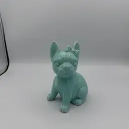 Ceramic Blue French Bulldog