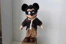 Vintage Applause Disney Mickey Mouse & Pals Dress-Ups  Aviator Doll w/shoes