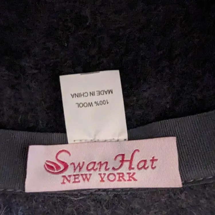 Cloche Dark Grey Wool Hat